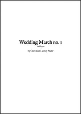 Wedding March No. 1 Organ sheet music cover